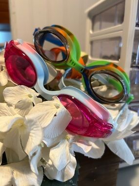 2 for 5 Kids Swim Goggles - Pink & Multicolor Duo